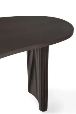 Ethnicraft Escritorio Boomerang, Caoba teñida en oscuro, 160x83x76 cm Marrón Best