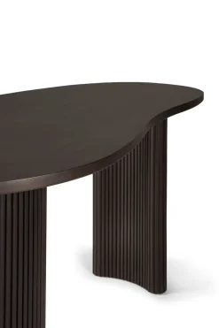Ethnicraft Escritorio Boomerang, Caoba teñida en oscuro, 160x83x76 cm Marrón Best