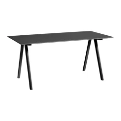 HAY Escritorio CPH10 2.0, 80x160 cm, Black laminate-roble chapado Negro Online