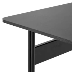 &Tradition Escritorio Pavilion AV16, Black linoleum, roble lacado , patas negras Negro Discount