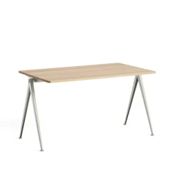 HAY Escritorio Pyramid 01, Oak mate lacqured-140x75cm- bastidor de acero Beige Discount