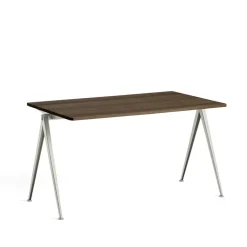 HAY Escritorio Pyramid 01, roble ahumado, 140x75cm, estructura de acero Beige Outlet