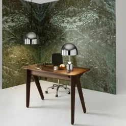 Tom Dixon Escritorio Slab, Roble ahumado, 120 cm Marrón Outlet