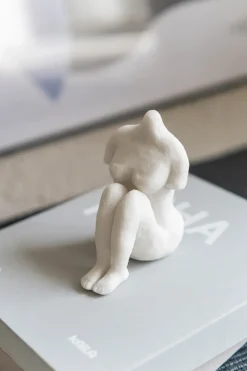 Mette Ditmer Esculturas Y Figuras De Porcelana<Escultura Art piece mujer sentada 14 cm, Off-white Blanco