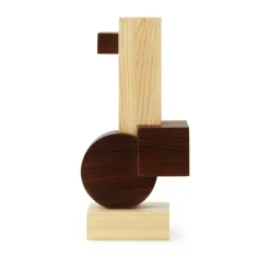 Normann Copenhagen Esculturas Y Figuras De Porcelana<Escultura Join mediana, Fresno carbonizado BeigeMarrón
