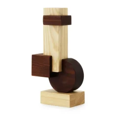 Normann Copenhagen Esculturas Y Figuras De Porcelana<Escultura Join mediana, Fresno carbonizado BeigeMarrón