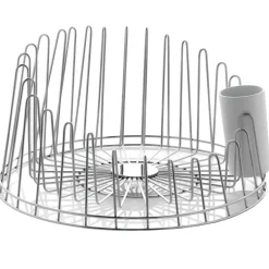 Alessi Escurreplatos A Tempo, acero inoxidable GrisPlateado Best
