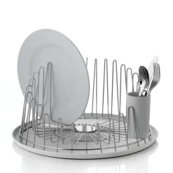 Alessi Escurreplatos A Tempo, acero inoxidable GrisPlateado Best