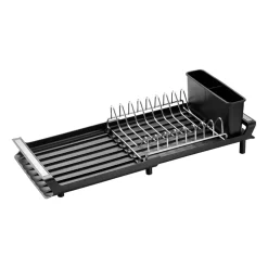 Dorre Escurreplatos plegable Dayra 20x47 cm, Negro Online