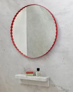 HAY Espejo Arcs Mirror Ø60 cm, Red Rojo Sale