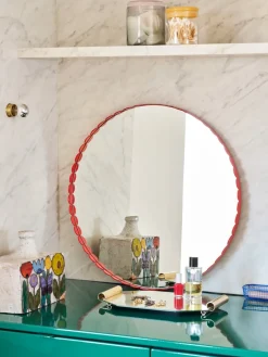 HAY Espejo Arcs Mirror Ø60 cm, Red Rojo Sale