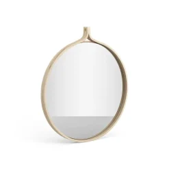 Swedese Espejo Comma redondo Ø52 cm, Fresno lacado Beige Sale