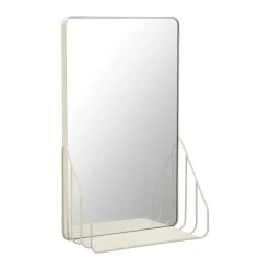 Scandi Living Espejos De Pared<Espejo con estante Nod 30x50 cm, Beige