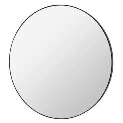 Broste Copenhagen Espejo de color Complete, Ø 110 cm Negro Best