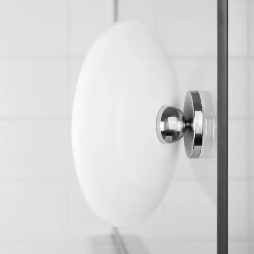 Bosign Espejo de maquillaje AirMirror x5 desmontable con ventosa, Ø16,5 cm Blanco Hot
