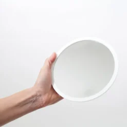 Bosign Espejo de mesa AirMirror x5 desmontable magnético, Ø16,5 cm Blanco Hot
