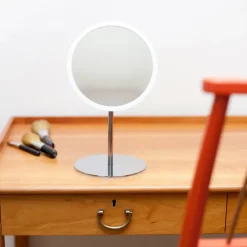 Bosign Espejo de mesa AirMirror x5 desmontable magnético, Ø16,5 cm Blanco Hot