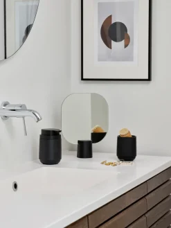 Zone Denmark Espejo de mesa Time 26,5 cm, Black Negro Sale