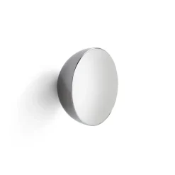 New Works Espejo de pared Aura small, Acero inoxidable Plateado