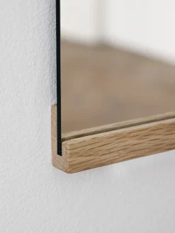 MOEBE Espejo de pared rectangular 70x100 cm, Oak Marrón Hot