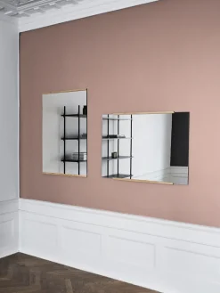 MOEBE Espejo de pared rectangular 70x100 cm, Oak Marrón Hot