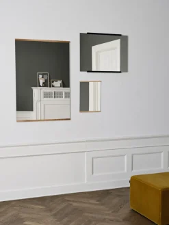 MOEBE Espejo de pared rectangular 70x100 cm, Oak Marrón Hot