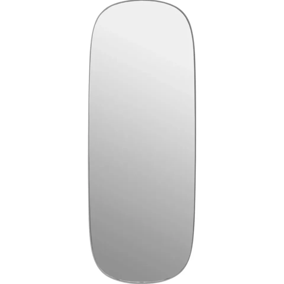 Muuto Espejos De Pared<Espejo grande Framed, Grey-clear, 118x44,5 cm Gris