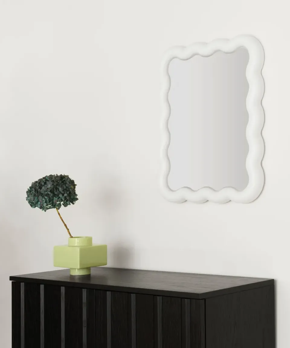 Normann Copenhagen Espejo Illu 65x50 cm, Blanco