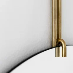 MOEBE Espejos Redondos<Espejo Wall mirror Ø 50 cm, Latón Color doradoBlanco