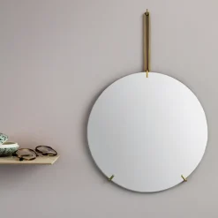 MOEBE Espejo Wall mirror Ø 30 cm, Latón Color dorado Online