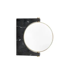 Audo Copenhagen Espejos Redondos<Espejo Pepe Marble, Mármol , colgado en pared Negro