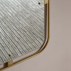 Audo Copenhagen Espejos De Pared<Espejo rectangular Nimbus, Polished brass Color dorado