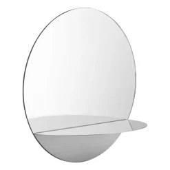 Normann Copenhagen Espejo redondo Horizon, Acero inoxidable Plateado Online