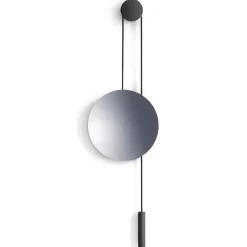 New Works Espejo Rise and Shine, Burned oak-steel weight Marrón New