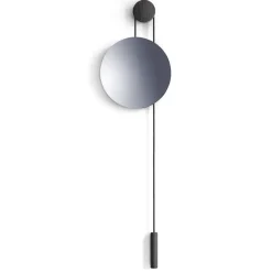 New Works Espejo Rise and Shine, Burned oak-steel weight Marrón New