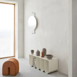 Kristina Dam Studio Espejo Rotating, Beige New