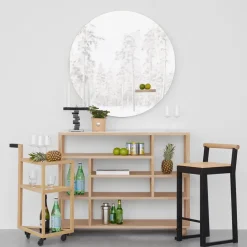 A2 Espejos Redondos<Espejo You, Roble aceitado blanco Beige