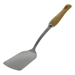 De Buyer Espátula con mango de madera B Bois, acero inoxidable GrisBeige Hot