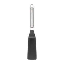 Heirol Espátula de nylon Steely, Negro-acero inoxidable NegroPlateado New