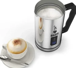 Bialetti Espumador de leche Hot and Cold, 24 cl PlateadoNegro Hot
