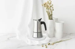 Bialetti Espumador de leche Hot and Cold, 24 cl PlateadoNegro Hot