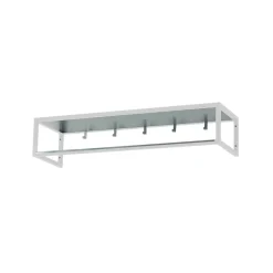 Scherlin Estante de recibidor 11, Lacado , chapa de zinc Blanco Best