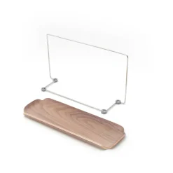 Bosign Otros Utensilios De Limpieza<Estante para platos con soporte para paño LEAF, Nogal-acero inoxidable Marrón