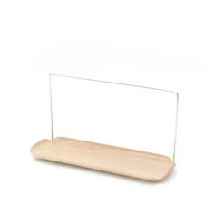 Bosign Estante para platos con soporte para paño LEAF, Álamo-acero inoxidable Beige Sale