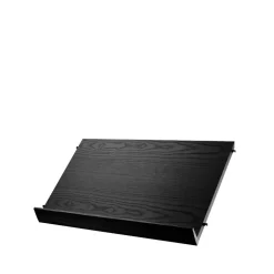 String Revisteros<Estante para revistero madera, Fresno teñido de , 58x30 cm Negro