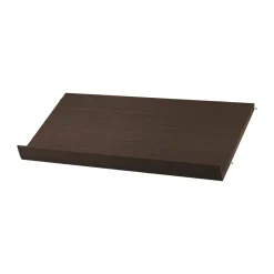 String Estante para revistero madera, Roble oscuro, 78×30 cm Marrón Best
