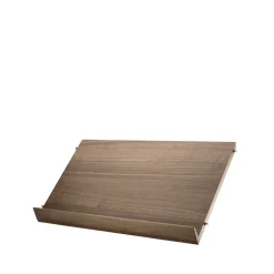 String Estante para revistero madera, Nogal, 58x30 cm Marrón Best