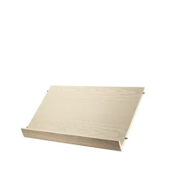 String Estante para revistero madera, Chapa de fresno, 58x30 cm Beige Hot