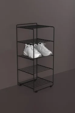 Maze Estante para zapatos Shoescraper, Negro