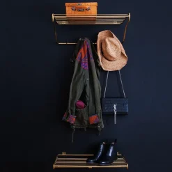 Maze Estante perchero Hat Rack, latón Color dorado New